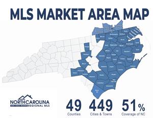  North Carolina Regional MLS map