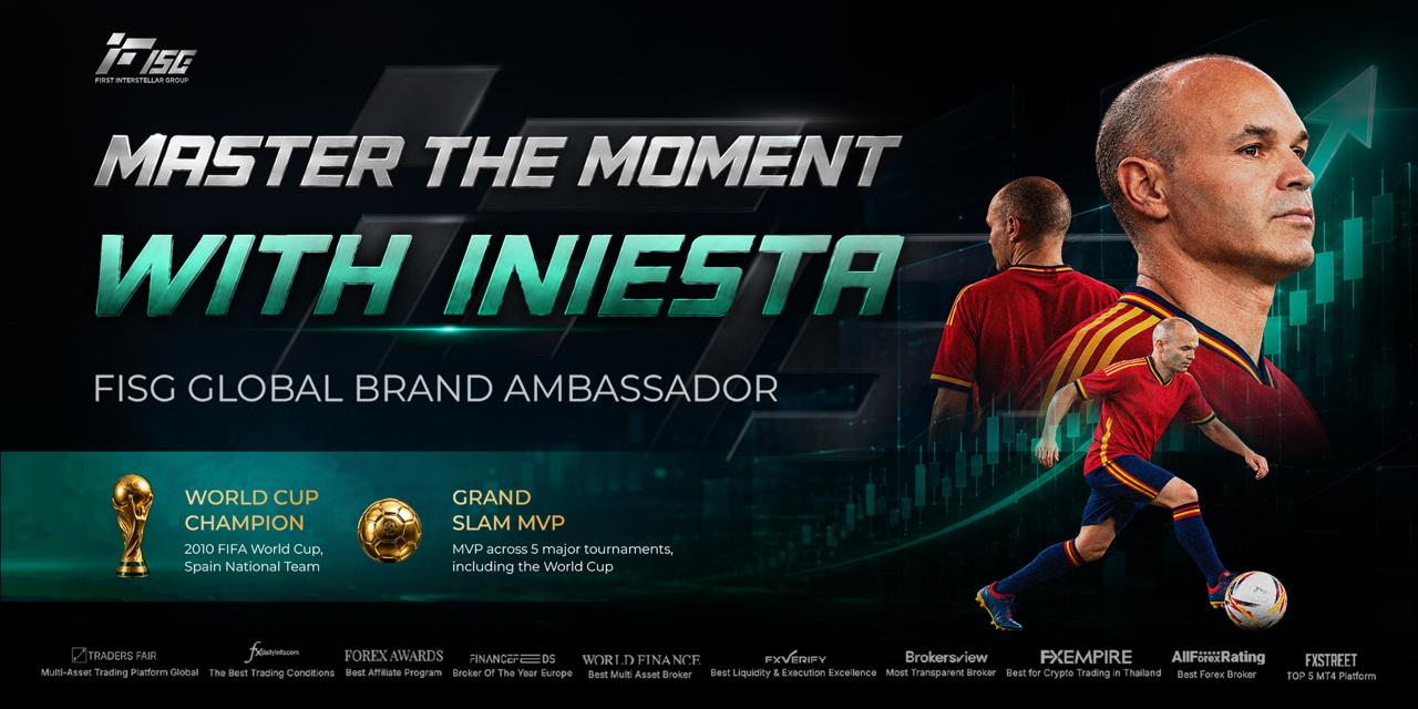 Master the Moment Global Broker FISG Appoints Football Legend Andrés Iniesta as Global Brand Experience Officer