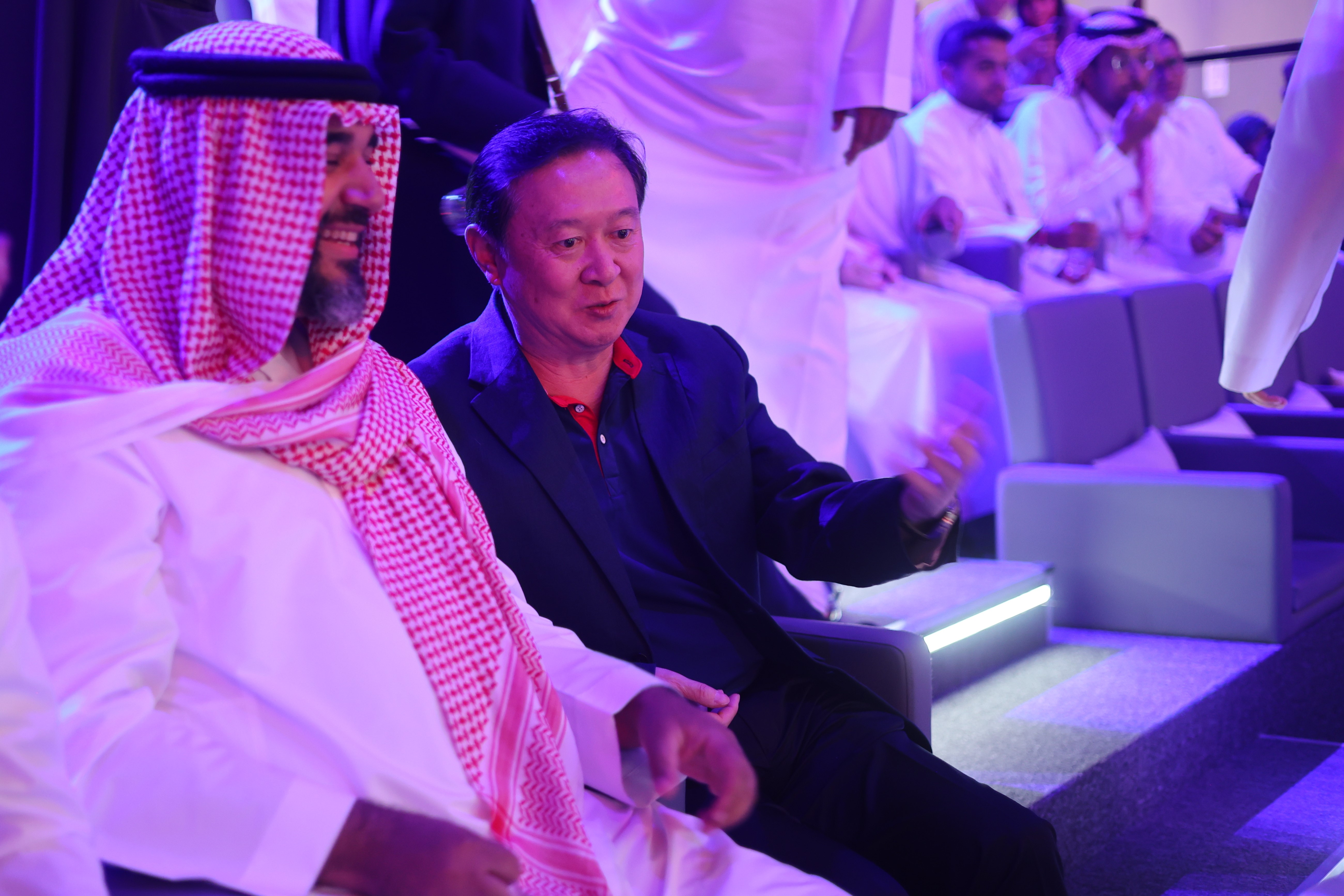 HRH Prince Faisal bin Bandar bin Sultan and Ambassador Chang Hua after visiting VSPO