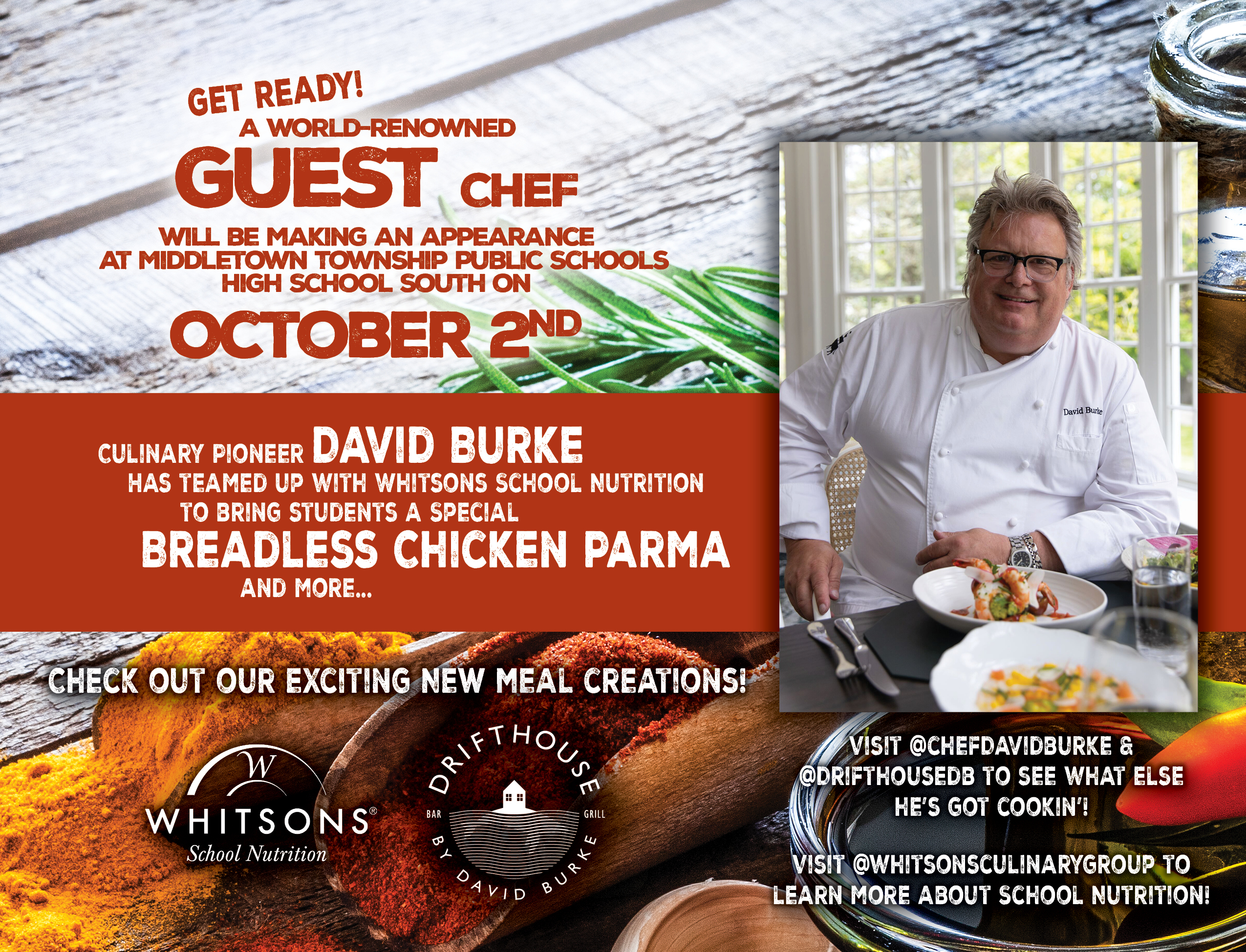 Whitsons School Nutrition hosts Celebrity Chef David Burke 