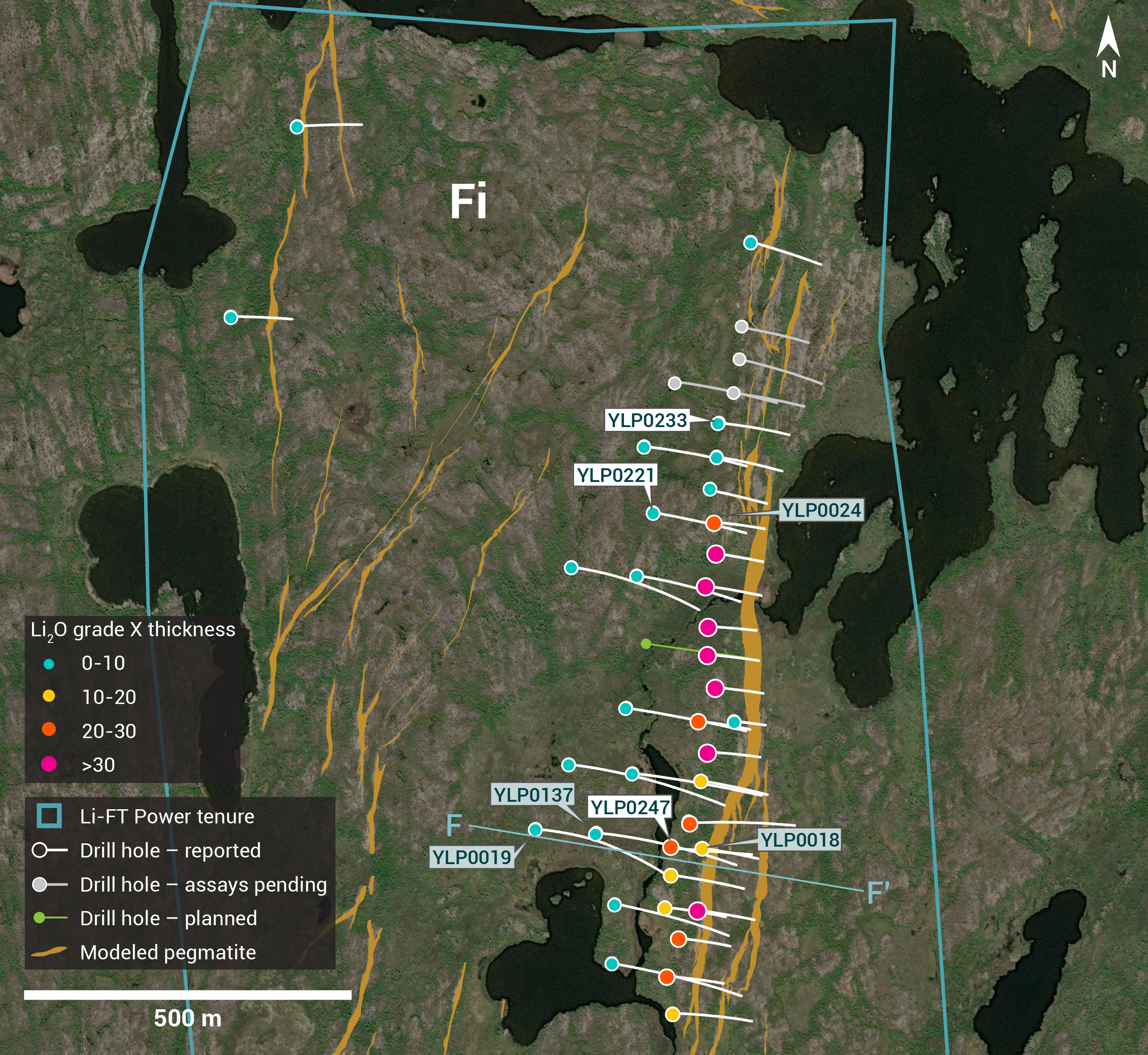 Individual Drill plans YK pegmatites NR31 Fi GT