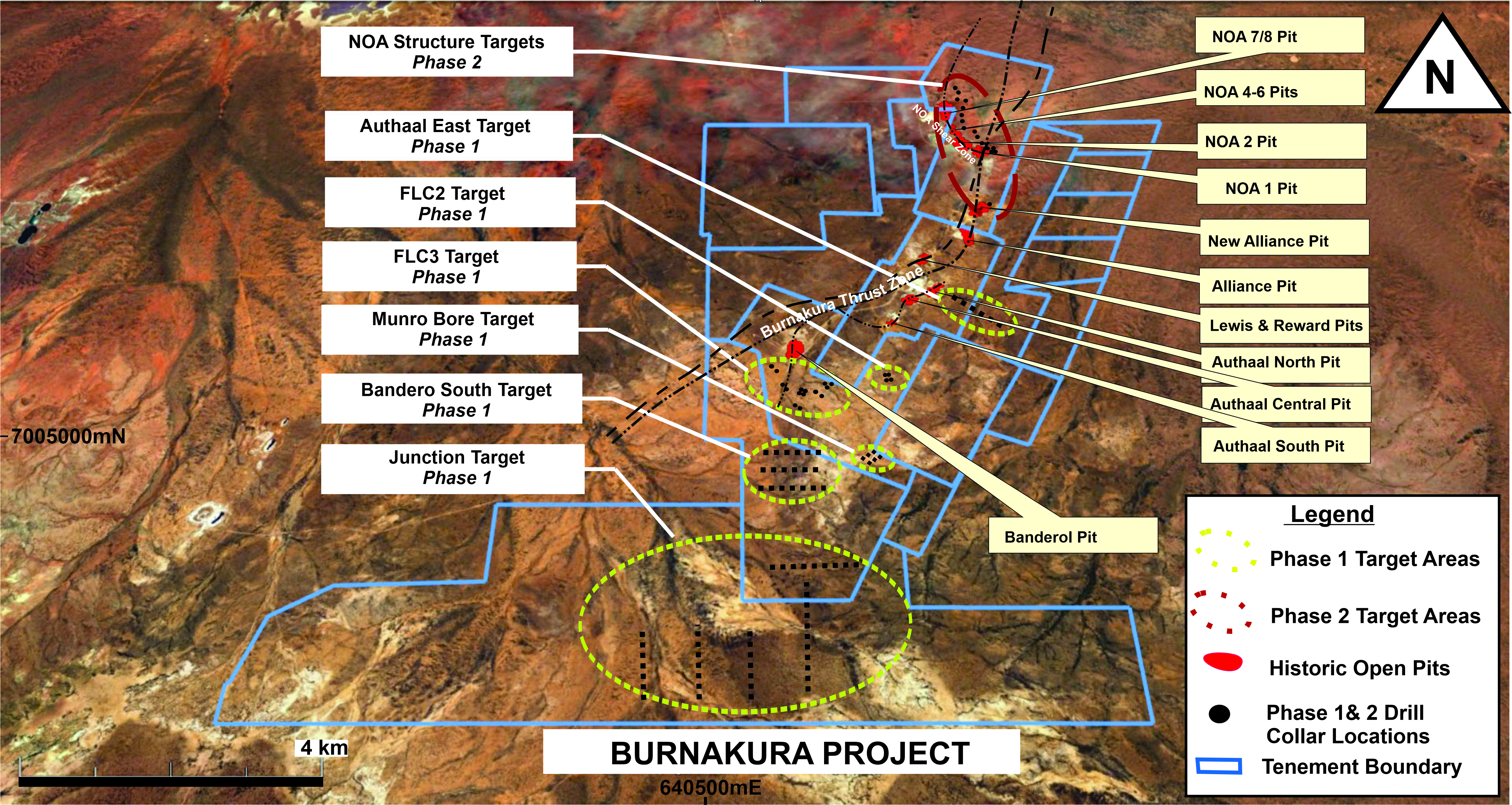 today techs Murchison Exploration Phase 1 and Phase 2 Target Areas