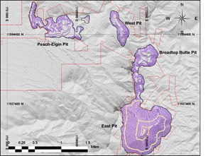 Copper World Phase I Open Pit Footprint