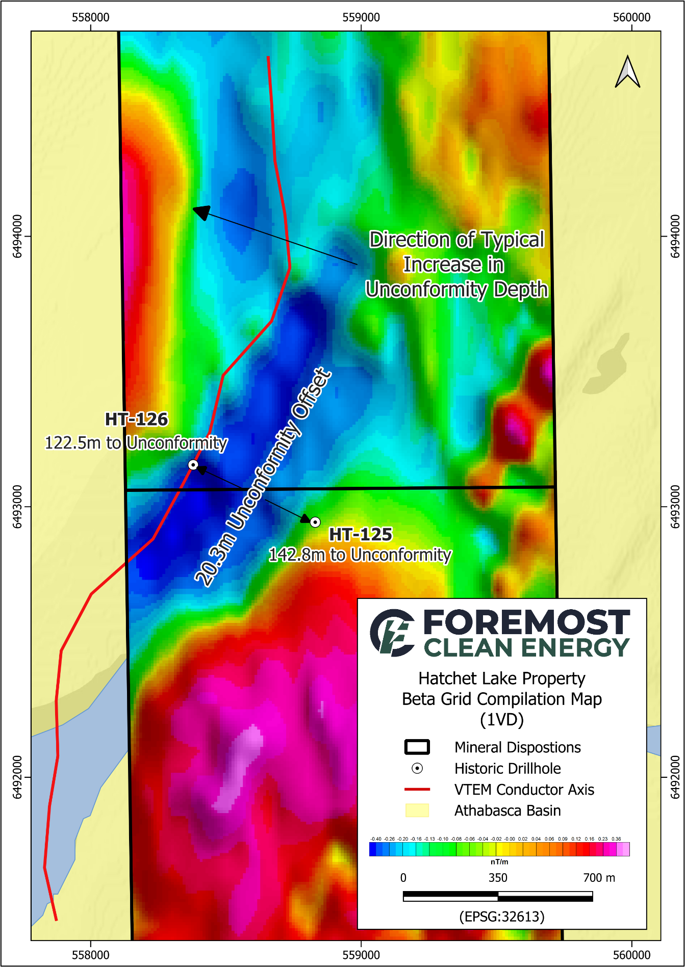 Figure 4. Hatchet Lake South – Beta Grid Target Areas 