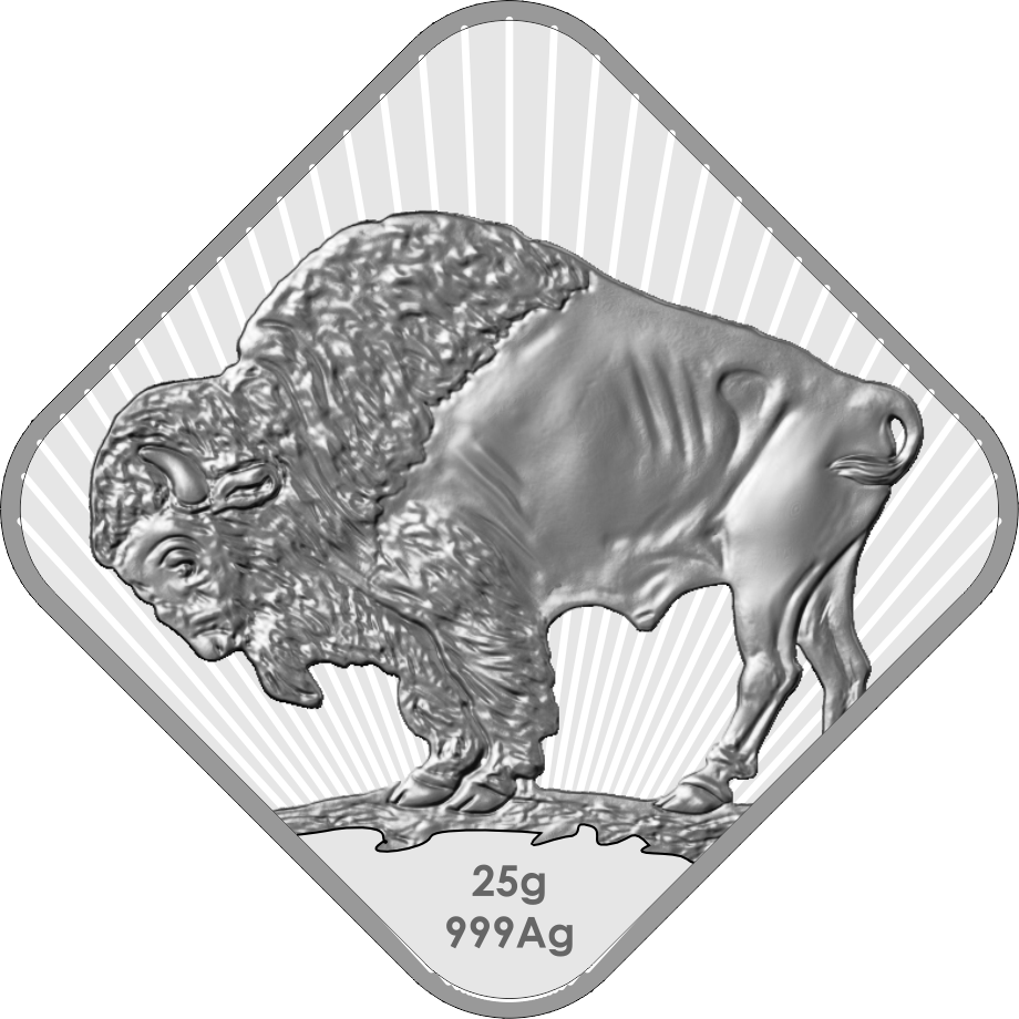 Bison Diamond Silver 25g