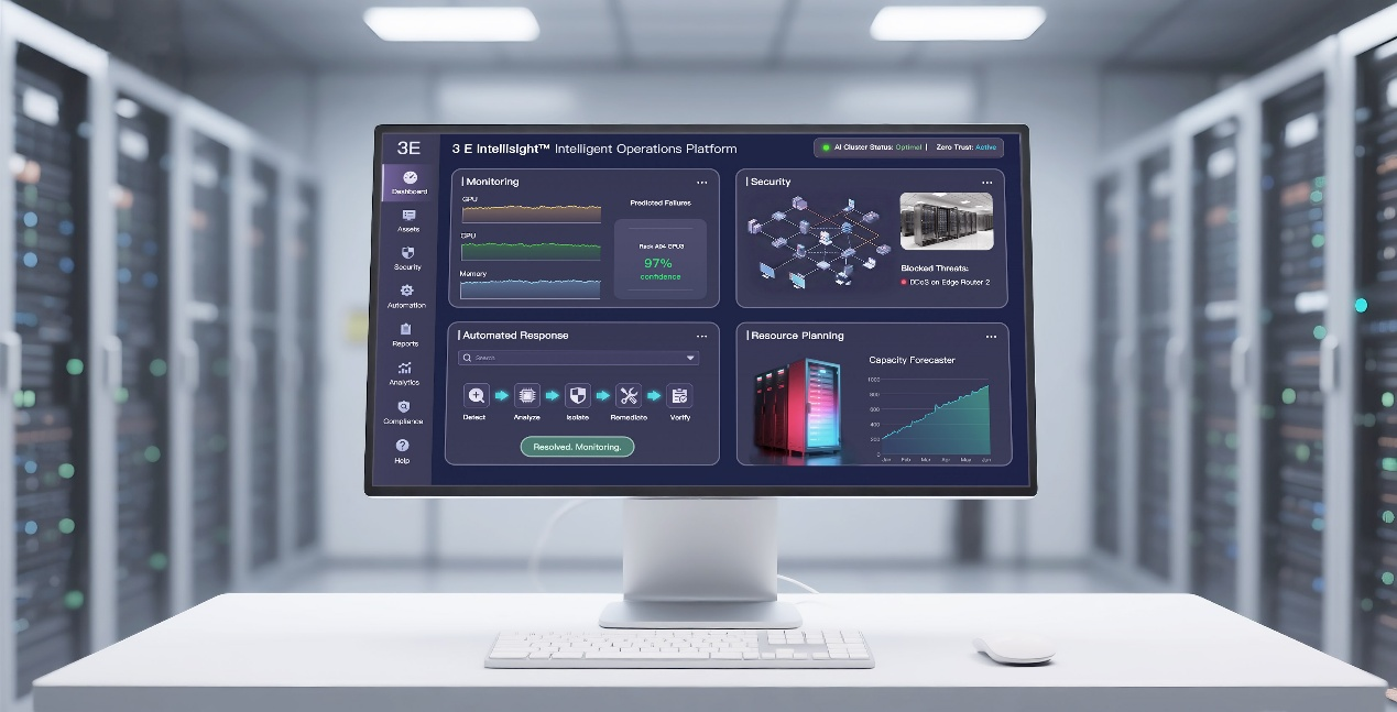 3 E Network Launches Intellisight™ Platform for AI Compute Infrastructure with AIOps and Active Security 