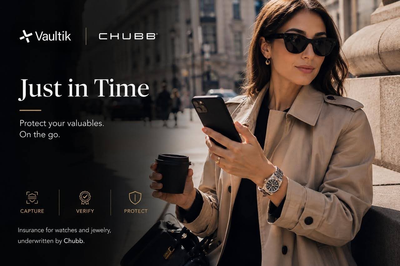 Vaultik Collaborates with Chubb to Connect AI-Powered Watch and Jewellery , Valuation to Insurance