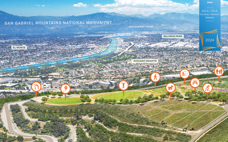 ASLA/IFLA 2024 Global Impact Award. Puente Hills Landfill Park Implementation Plan. Studio-MLA