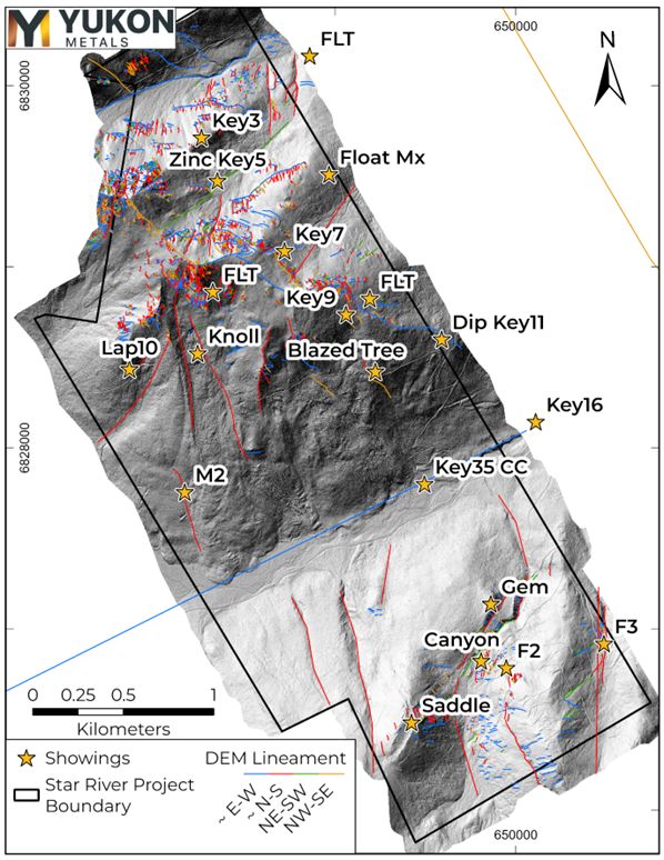 LiDAR Digital Elevation Model lineament analysis.