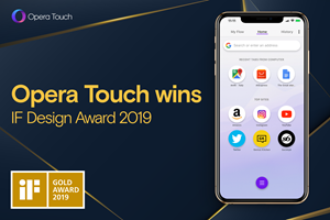 Opera Touch wins the IF Design Award in Gold  - jury statement