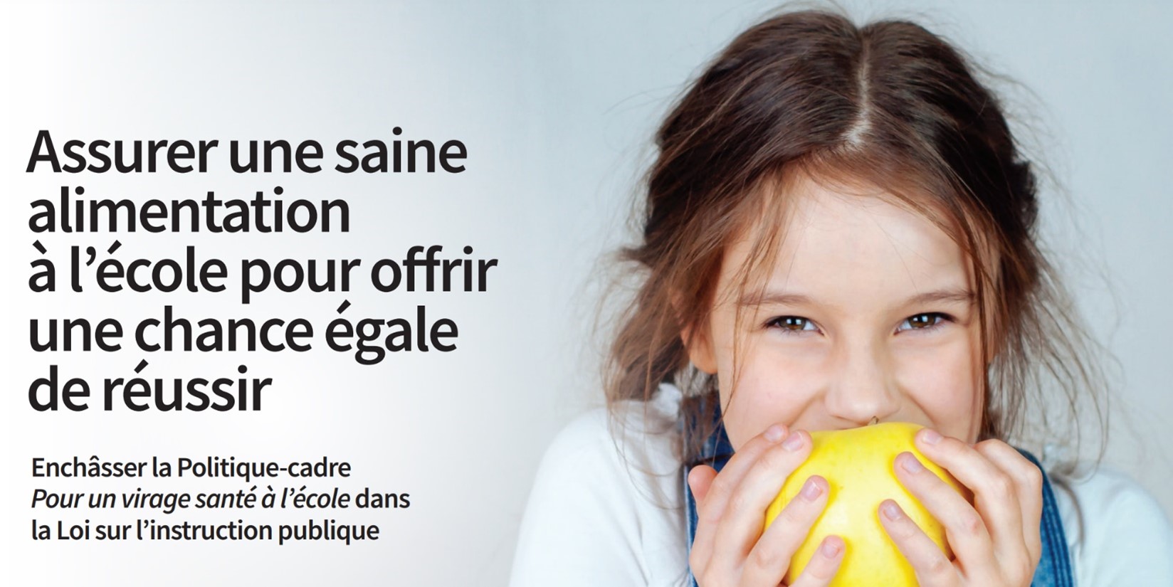 Assurer une saine alimentation à l’école