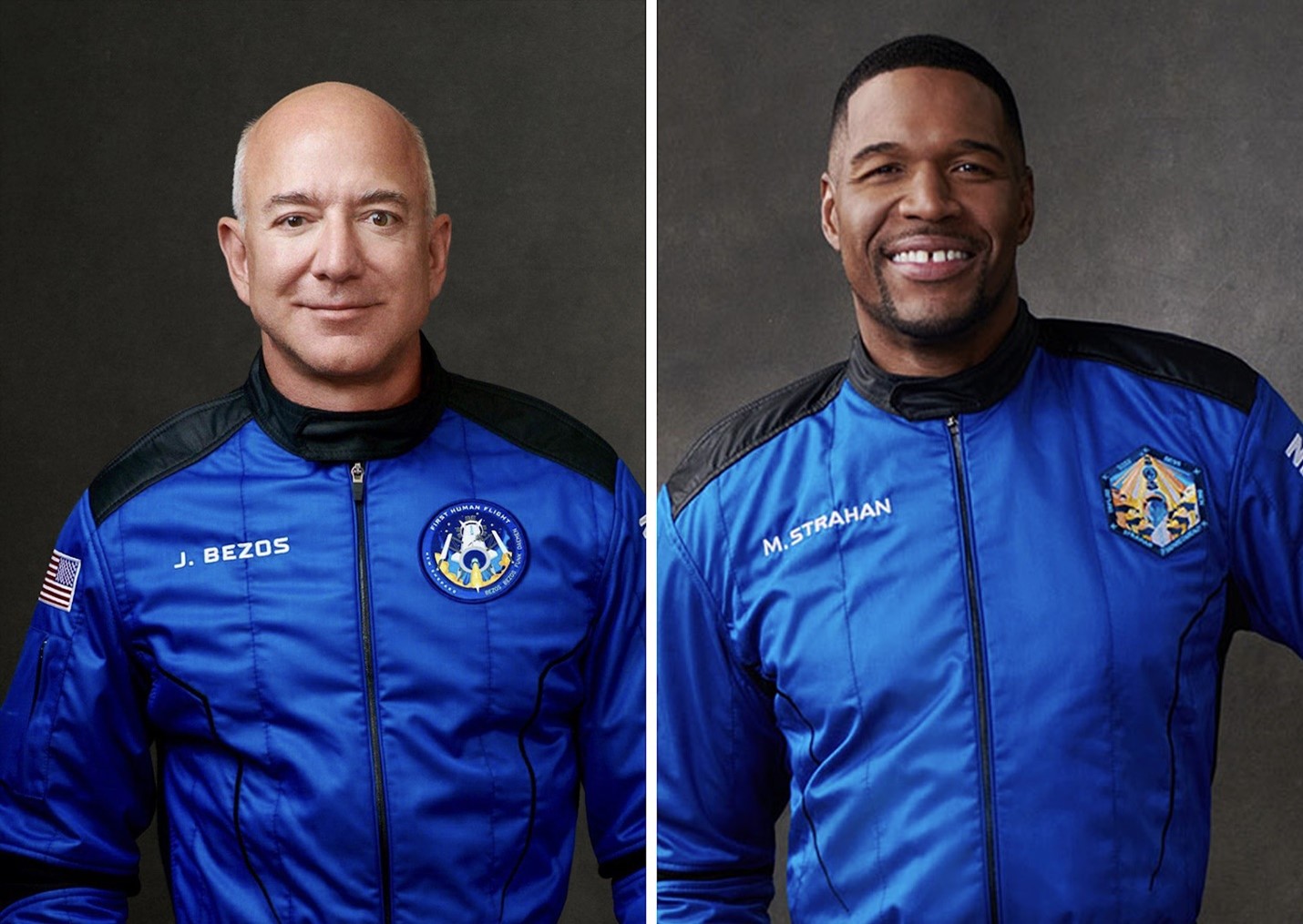 New Shephard Astronauts – Jeff Bezos and Michael Strahan