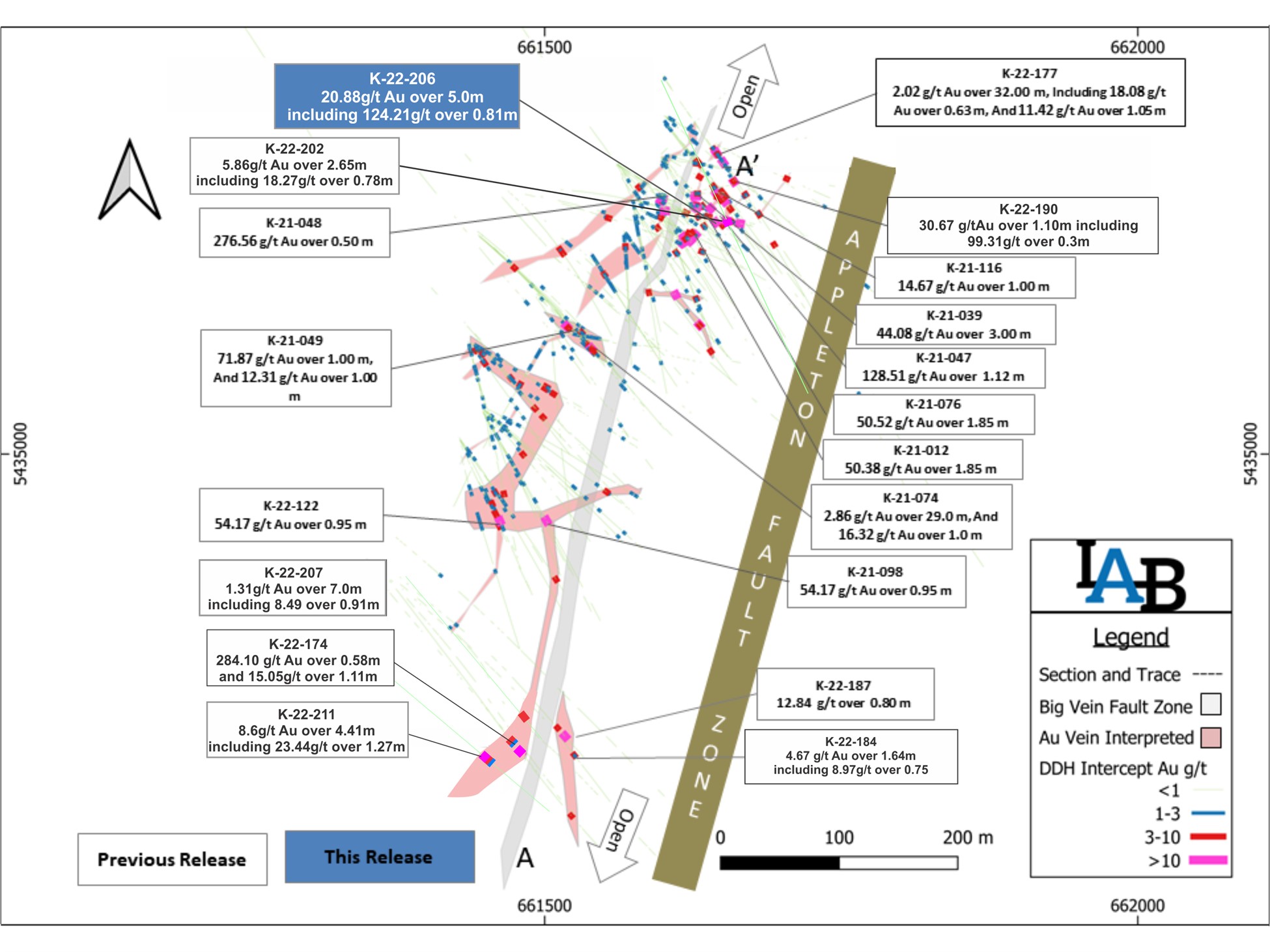 Big Vein plan map.