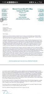 The Sheriff's Letter to Livingston City Council