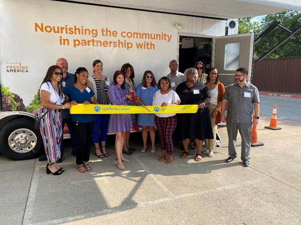 Ribbon Cutting of Uplift Education Container Pantry