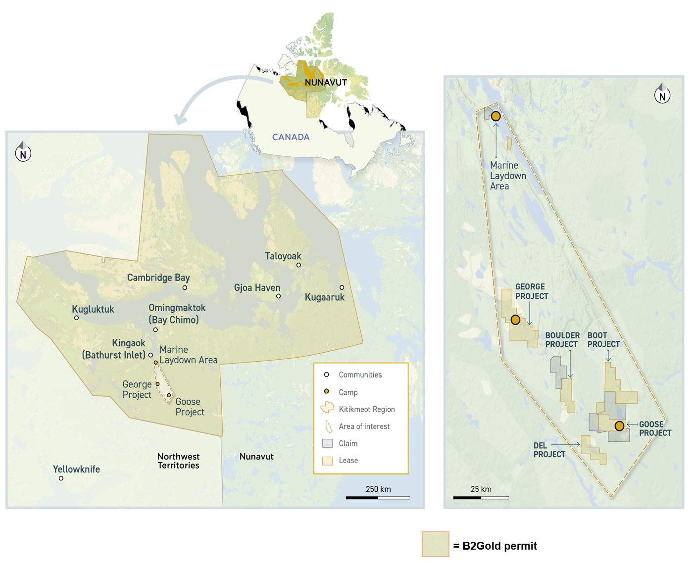 Figure 1. Back River Gold District Overview.