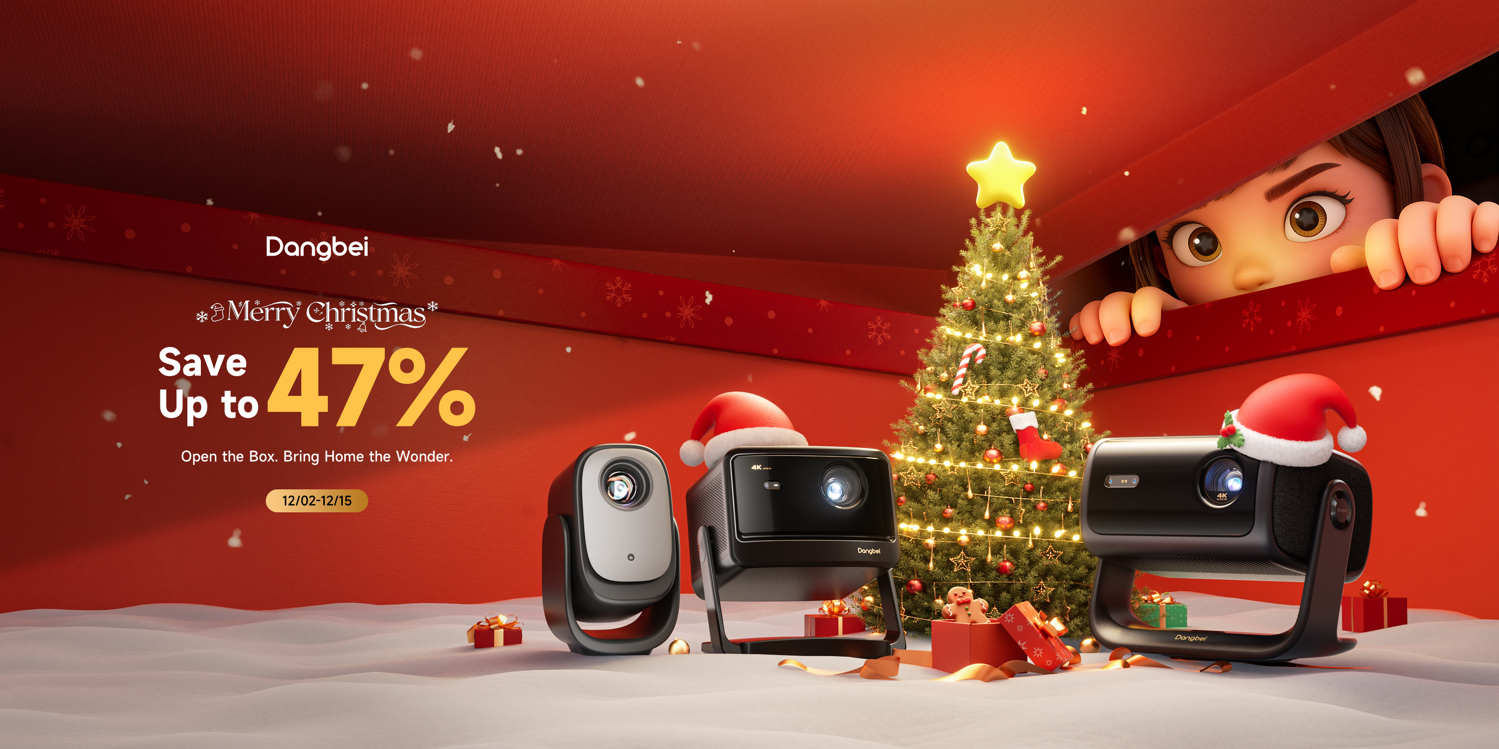 Dangbei Launches Christmas Deals on Amazon.com — Save Up to $900 on 4K Home Cinema Projectors