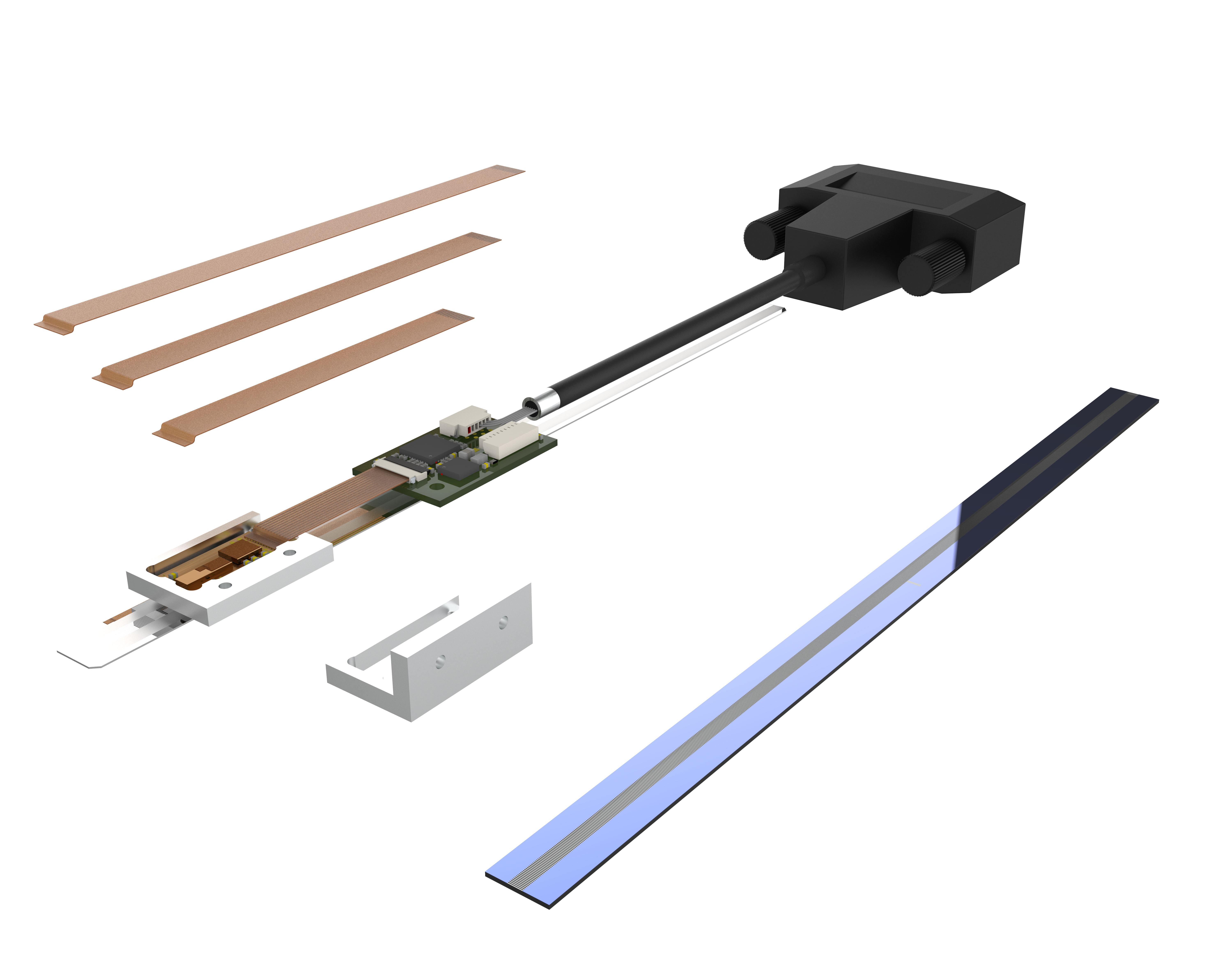 The new miniature LIKselect kit-style linear encoder from NUMERIK JENA. 