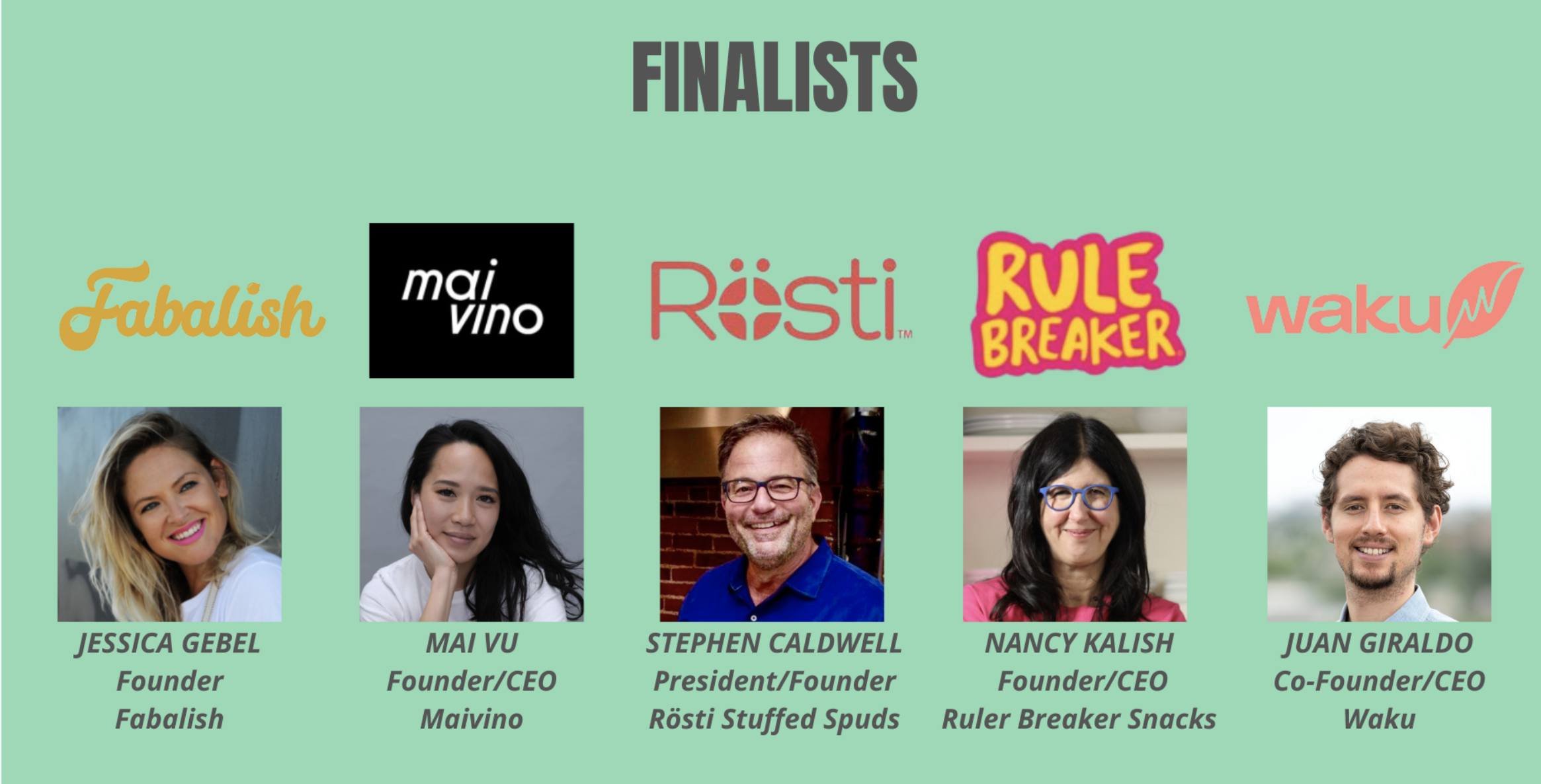 NNY Pitch Slam Finalists