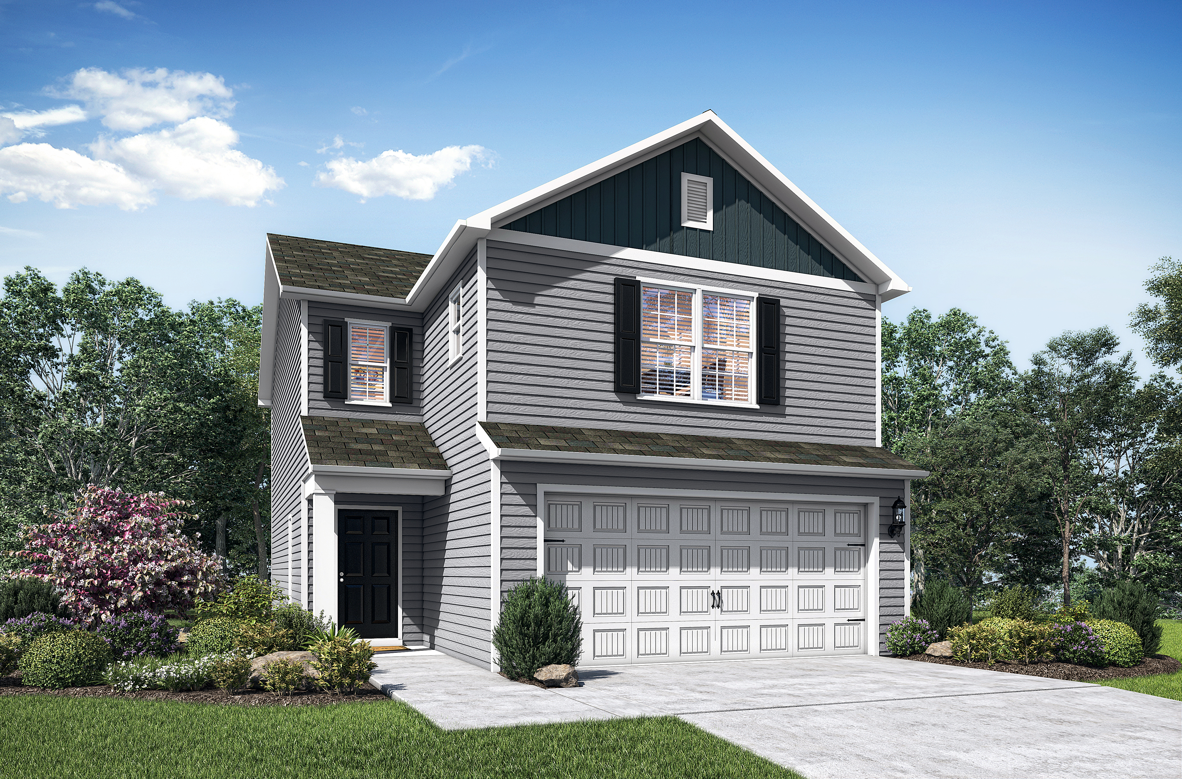 The three-bedroom Ashley floor plan by LGI Homes is available at Creedmore Hills.