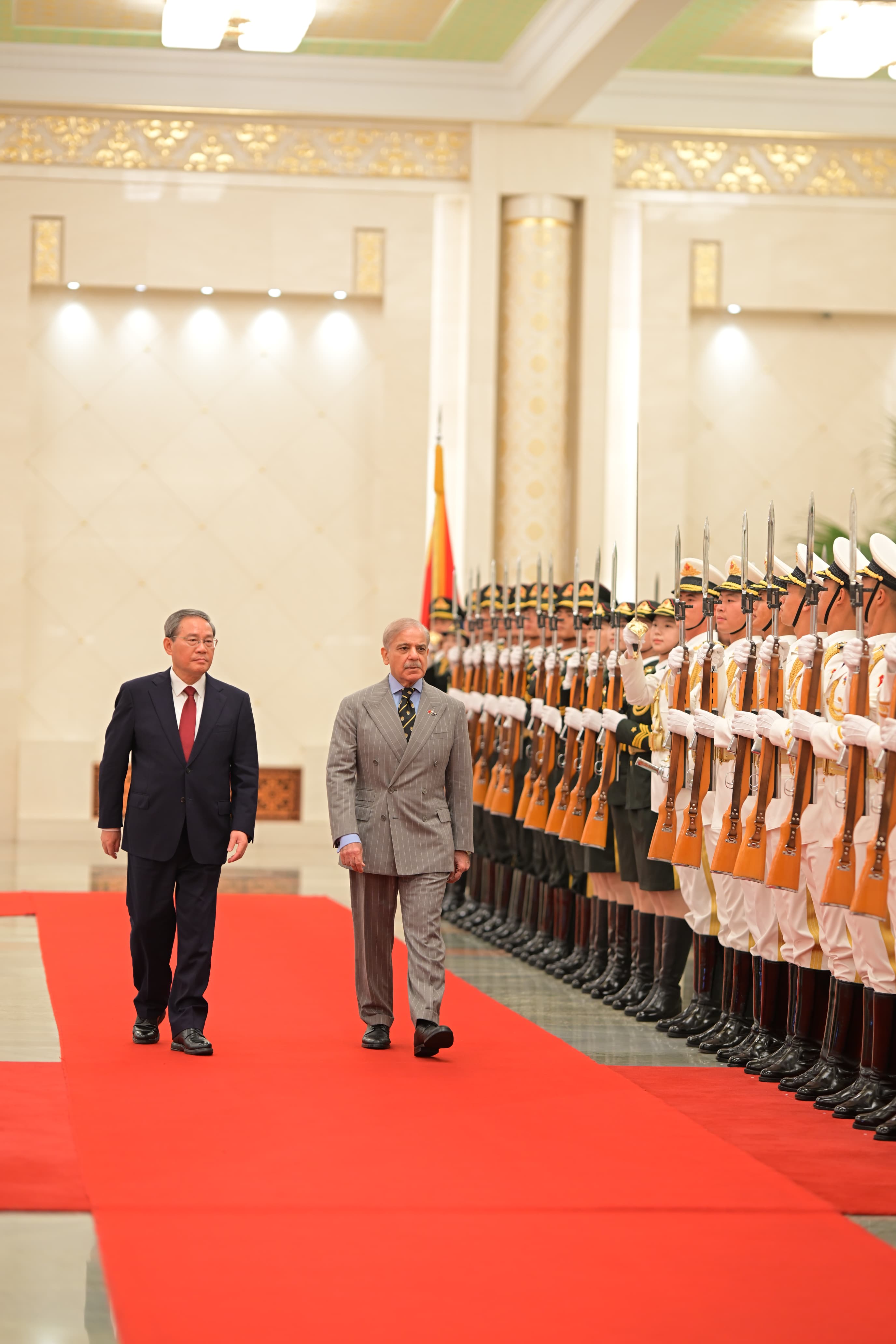Prime Minister Muhammad Shehbaz Sharif was presented guard of honour upon arrival at the Great Hall of the People with Prime Minister of the Peoples Republic of China Mr Li Qiang, Beijing, 25 May 2026