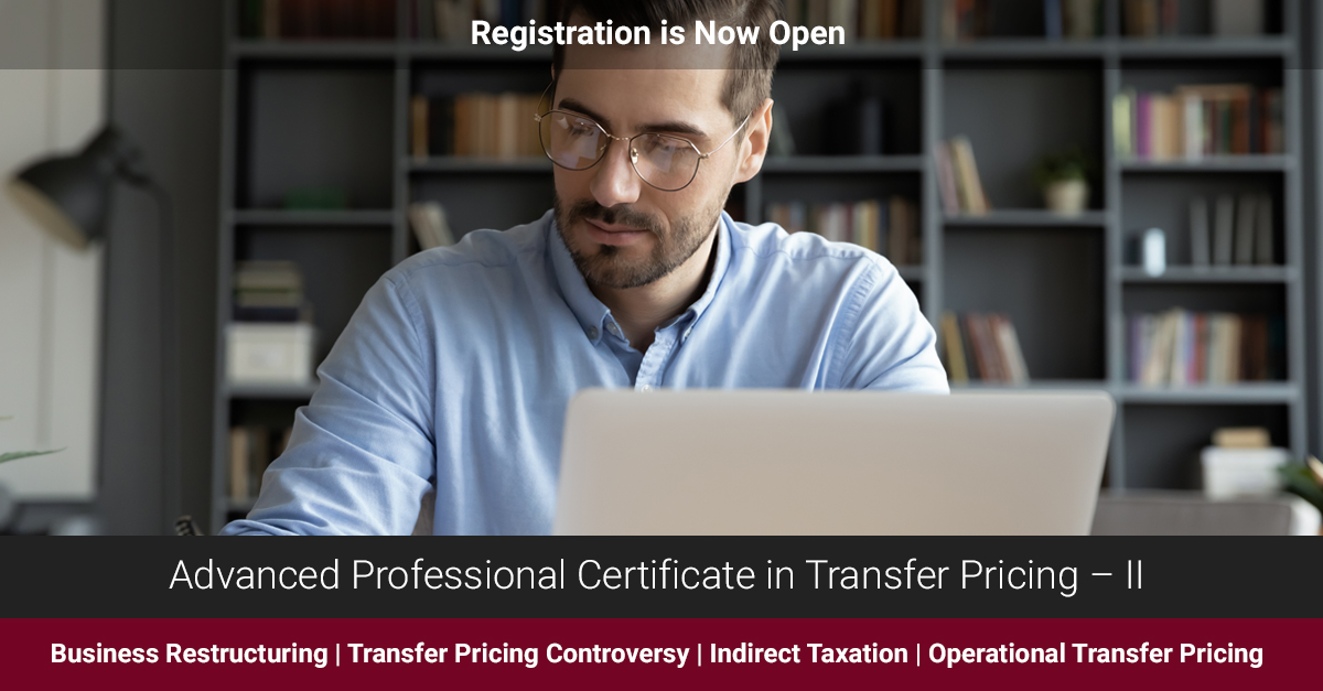 Certificat professionnel avancé en matière de prix de transfert - II