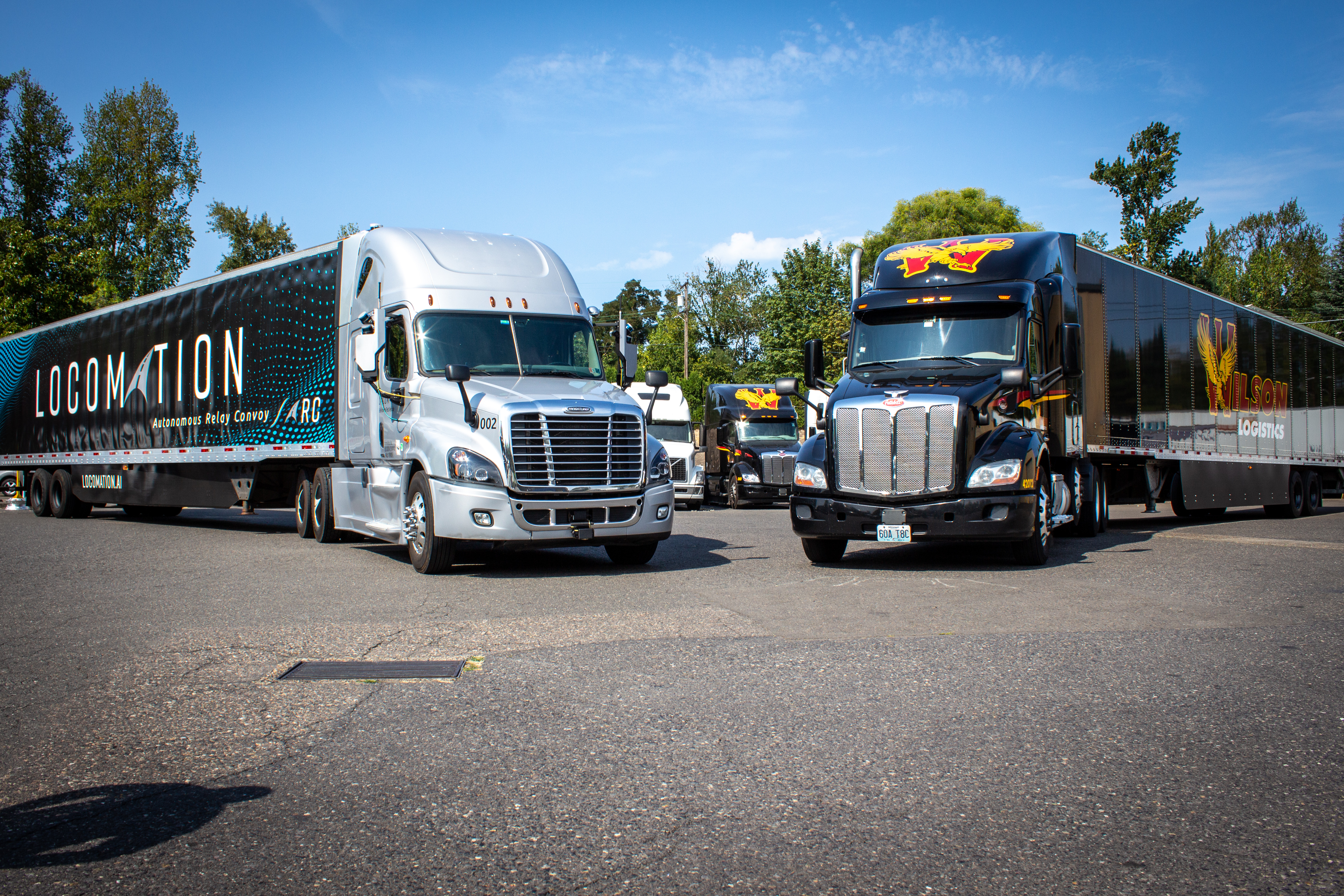 Wilson and Locomation Trucks on Display