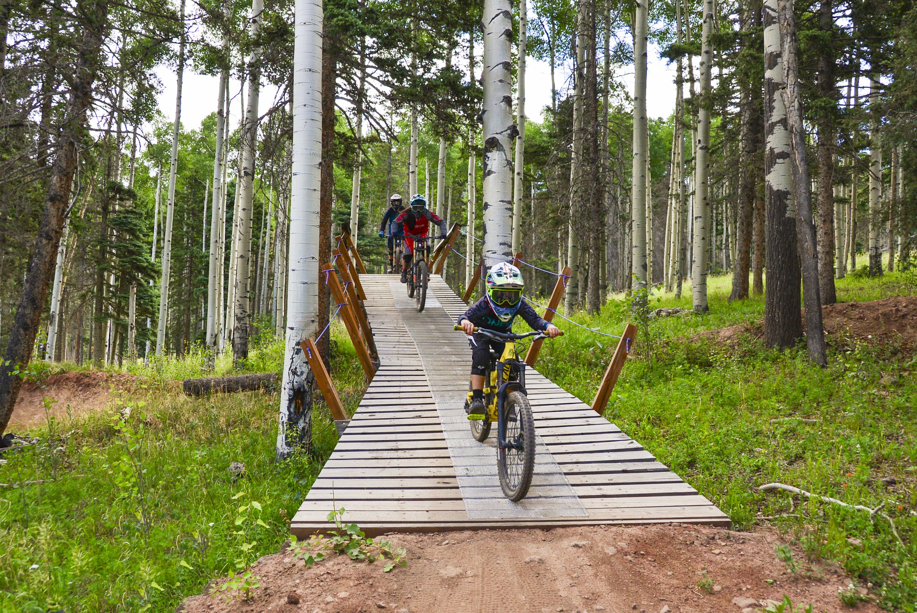 Awarded #1 Bike Park in the Southwest by MTBParks.com, Angel Fire Bike Park, the largest Bike Park in the Rockies, opens more than 60 miles of trails on May 14. Angel Fire maintains over 100 miles of downhill and cross-country green belt trails for all ability levels that also ties into the National Forest trail network, including the highly praised South Boundary Trail. The bike park will offer the longest season in its history, with 131 days of riding. 