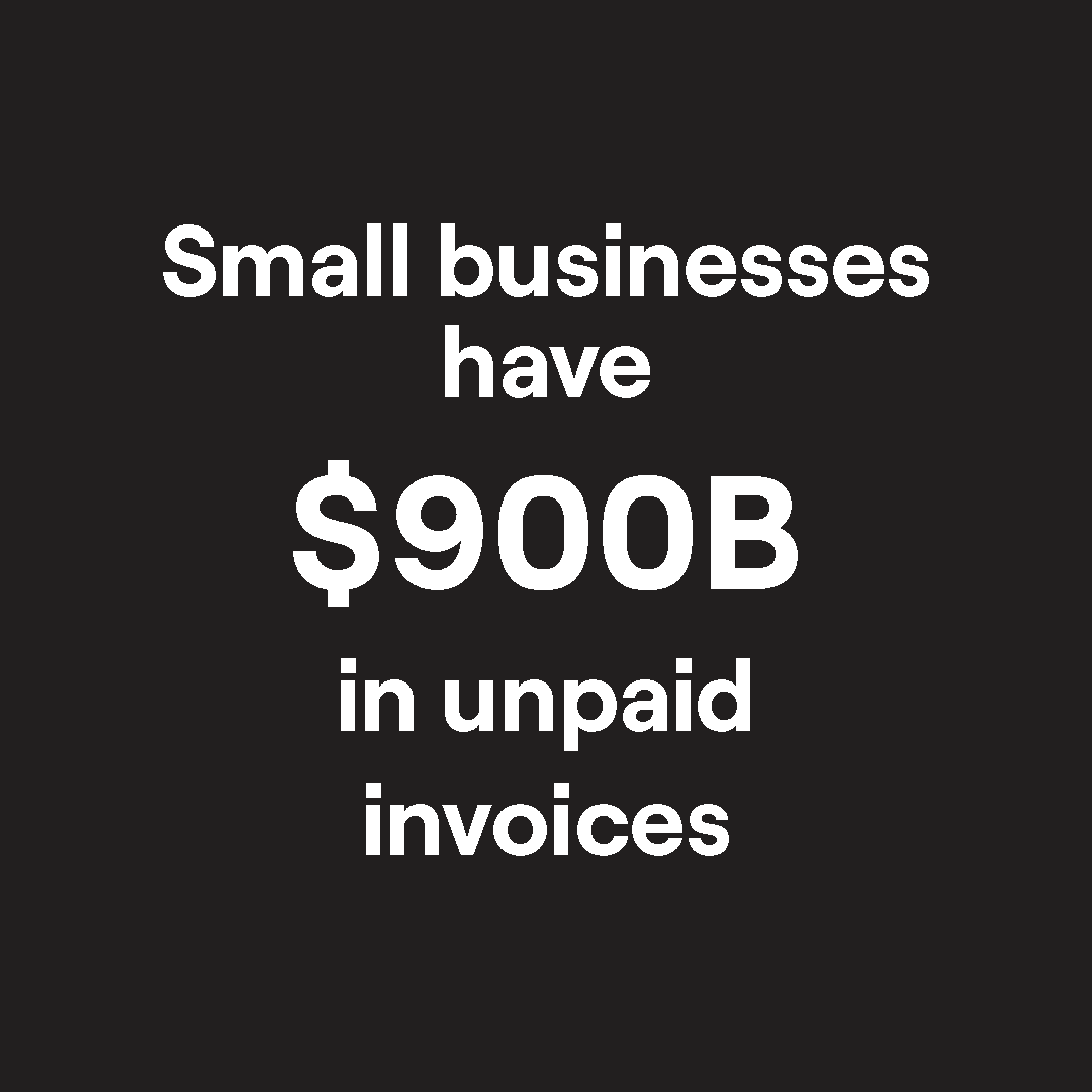 Of the $900B owed to small businesses, big enterprise owes more than $500B.