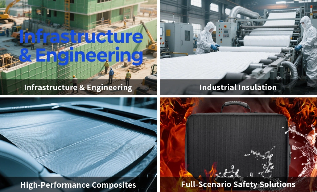 Aerial view of the 150,000 square meter Taizhou Zhongsheng Fiberglass manufacturing cluster in China