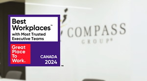 Compass Group Canada named to the Best Workplaces™ with Most Trusted Executive Teams list by Great Place to Work®