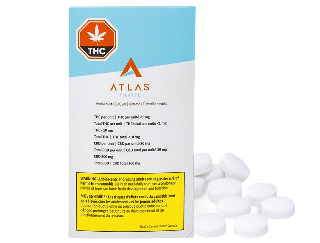 Atlas Thrive™ CBD gum: Atlas Thrive™ Launches Canada’s First CBD Chewing Gum