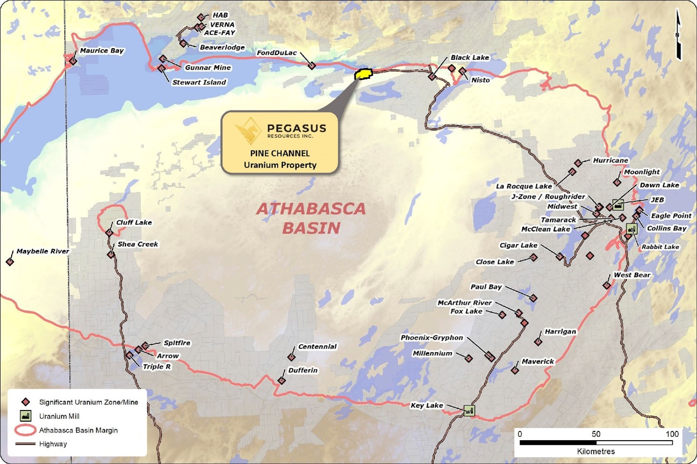 Pine Channel Uranium Property – Athabasca Basin