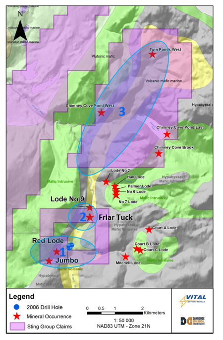 Figure 2: Sting Copper Project Areas of Planned Work