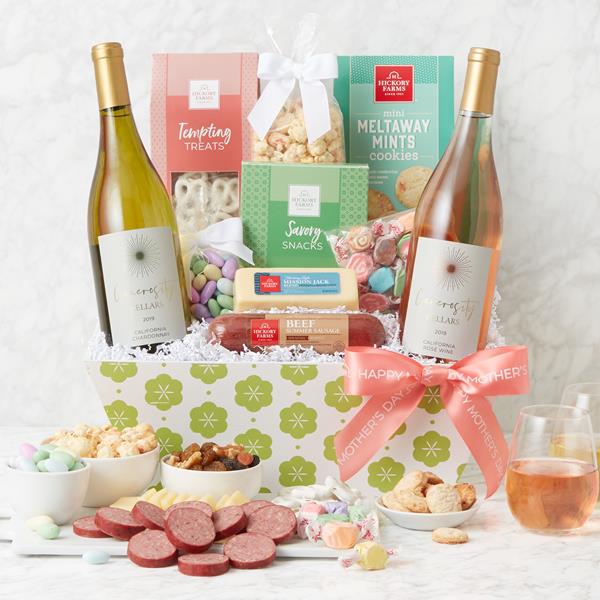 Mother's Day Premium Treats & Wine Gift Basket