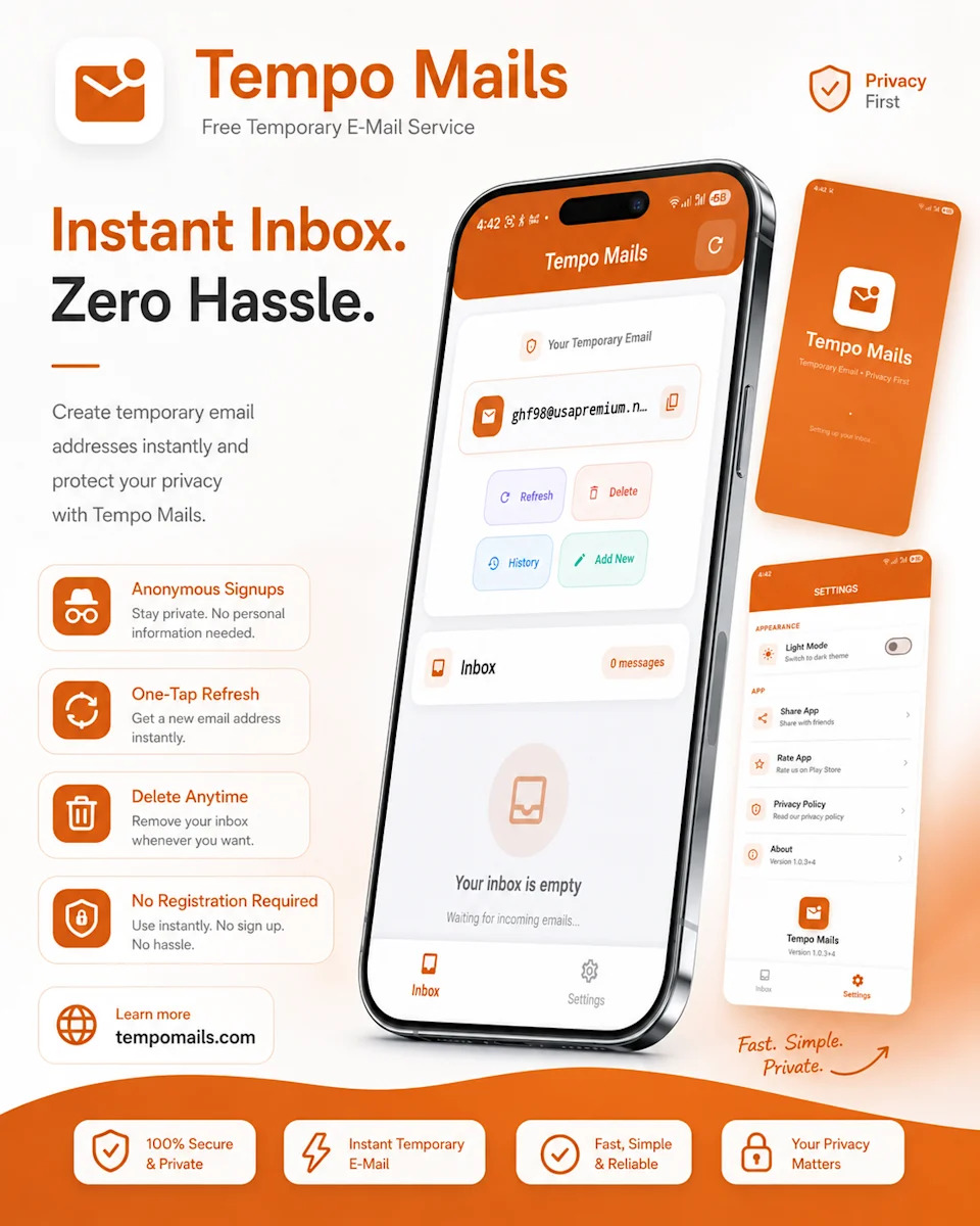 Tempo Mails Announces Free Temporary Email Service for Privacy-Focused Online Use2