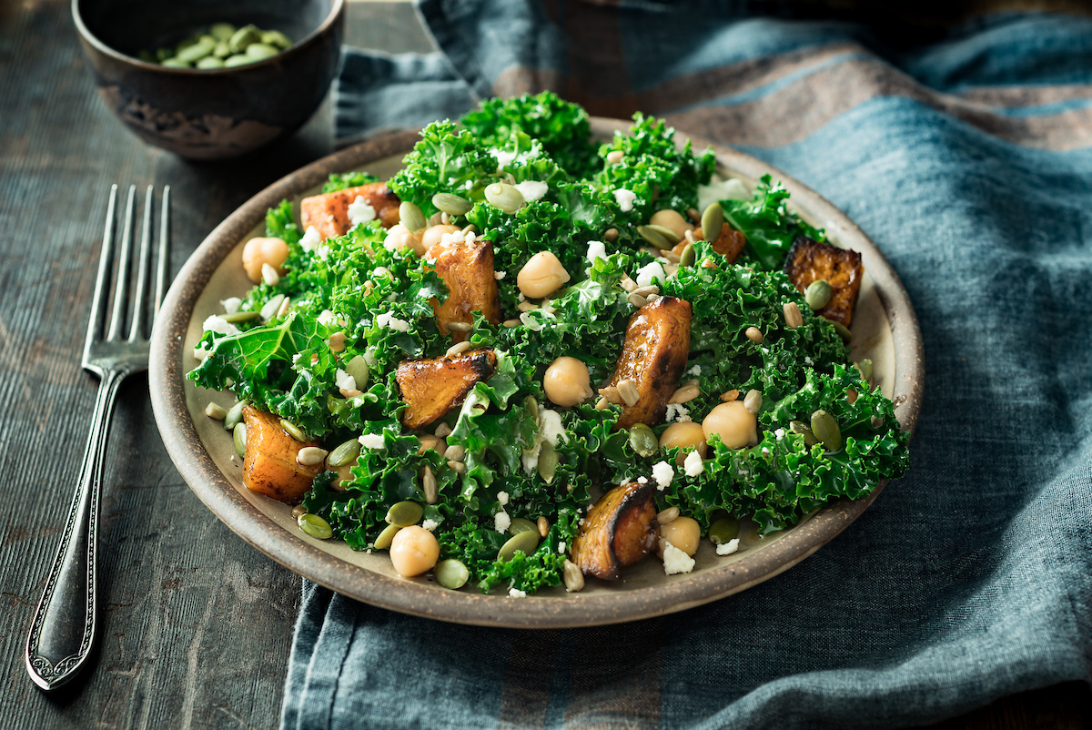 Butternut Squash and Kale Salad