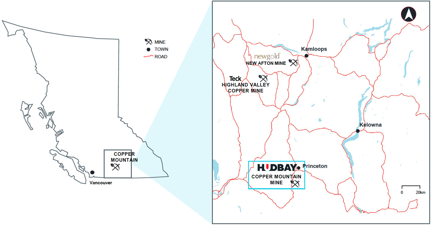 Figure 1: Copper Mountain Mine Location