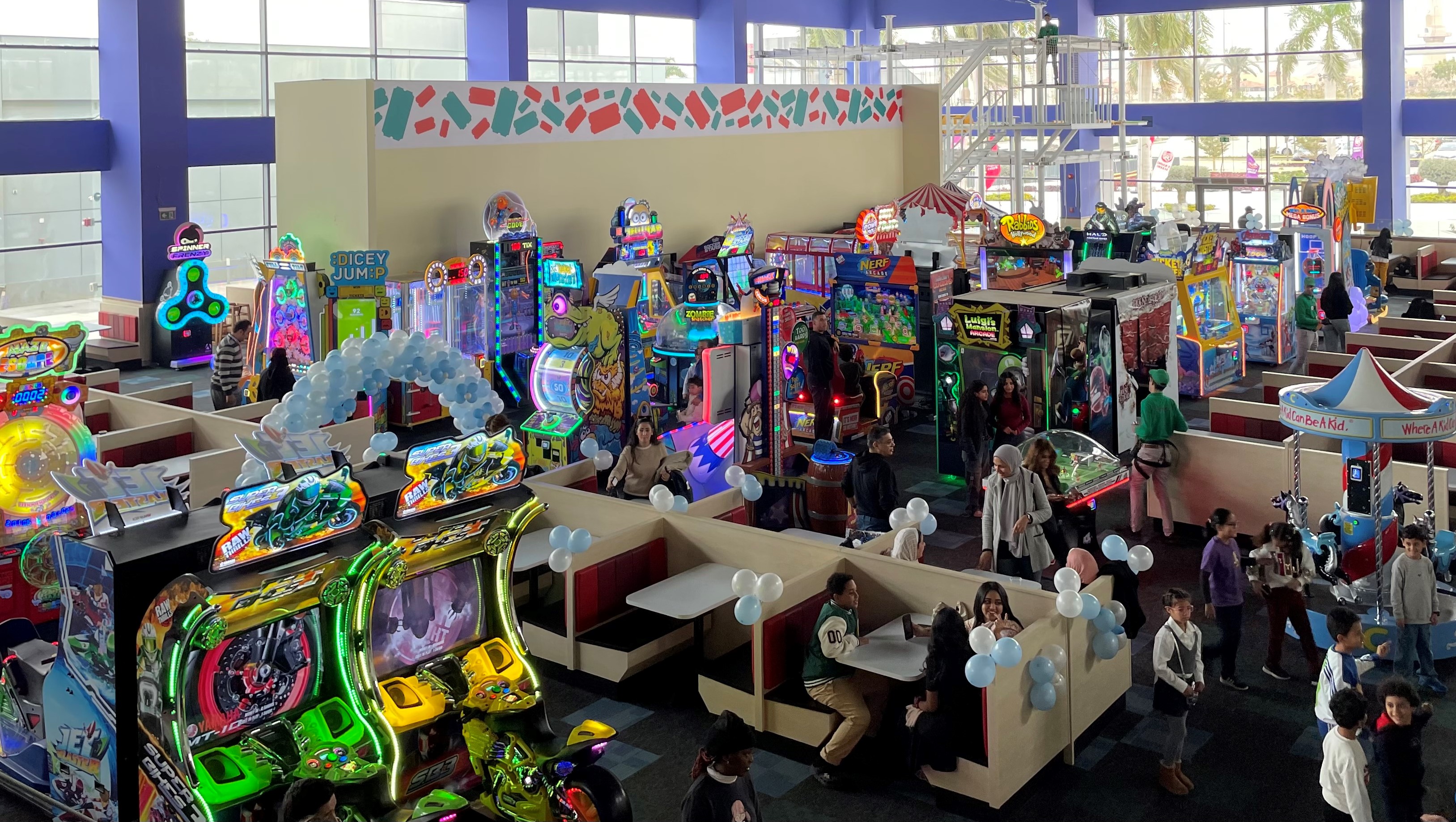Kids and families will enjoy birthday parties, arcade games, thrills, and high energy activities in the brand new Chuck E. Cheese in Royal Park Mall in Sheikh Zayed City, just outside of Cairo, Egypt.