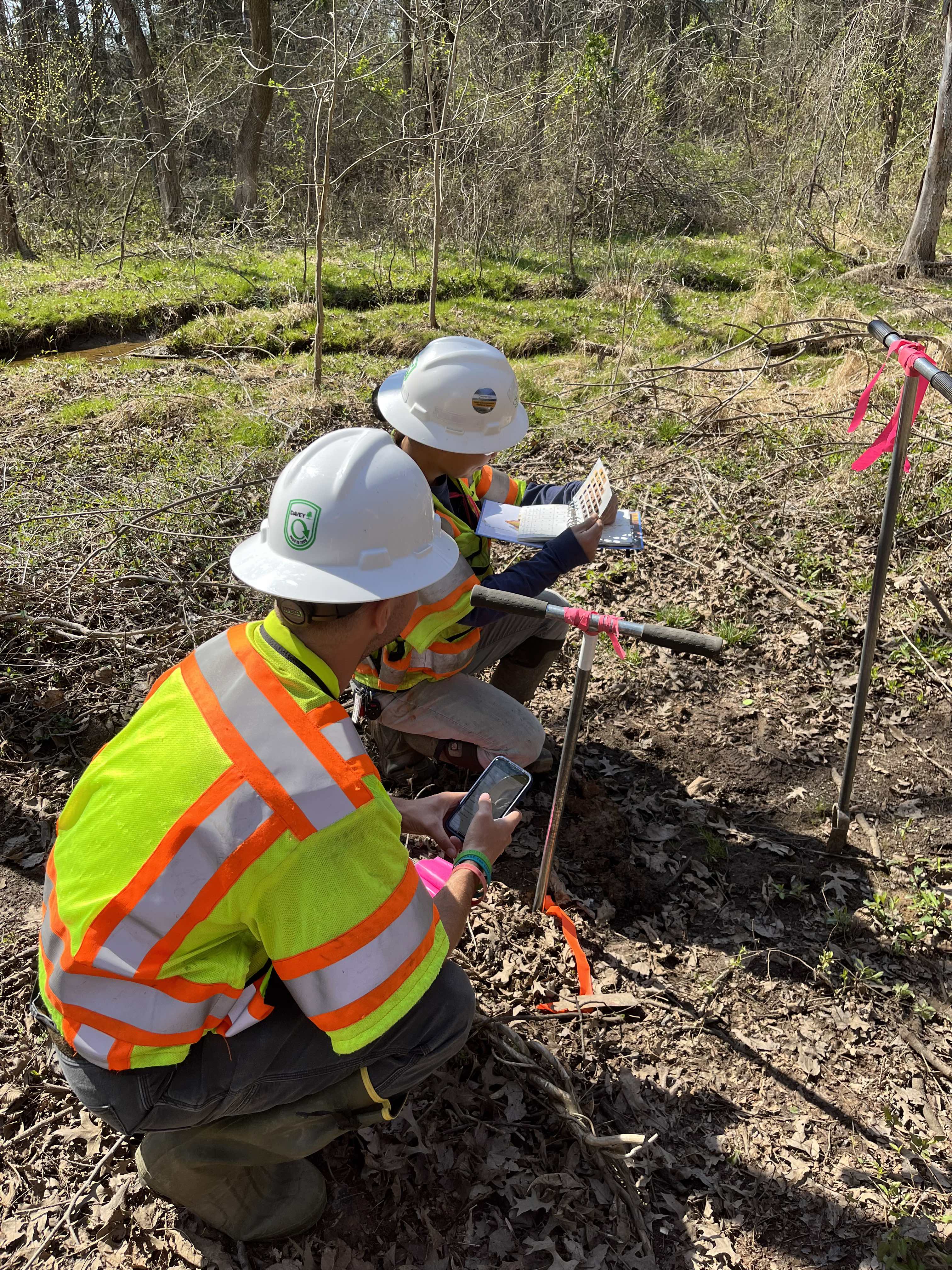 WSSI staff using Ecobot in the field