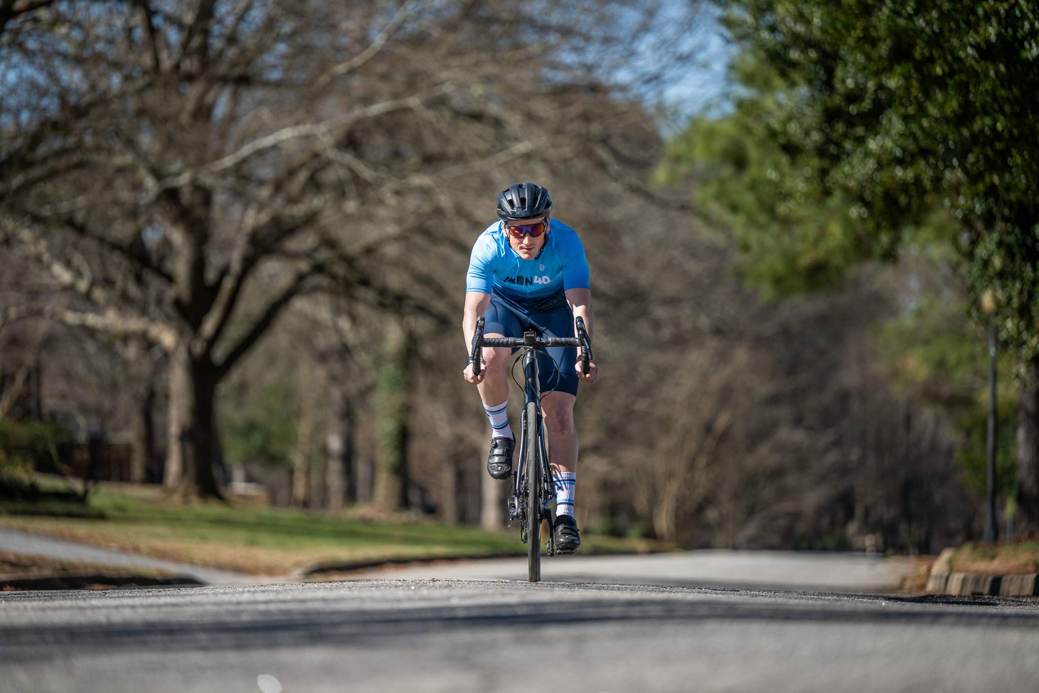 Matthew Weathers trains for the Iron40.