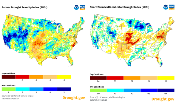 Mapping drought across the US with ClimateEngine.org