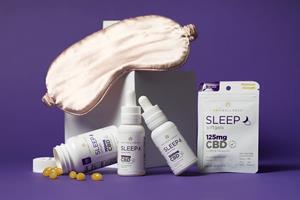 Collection of Premium, THC free CBD Sleep products from Sky Wellness