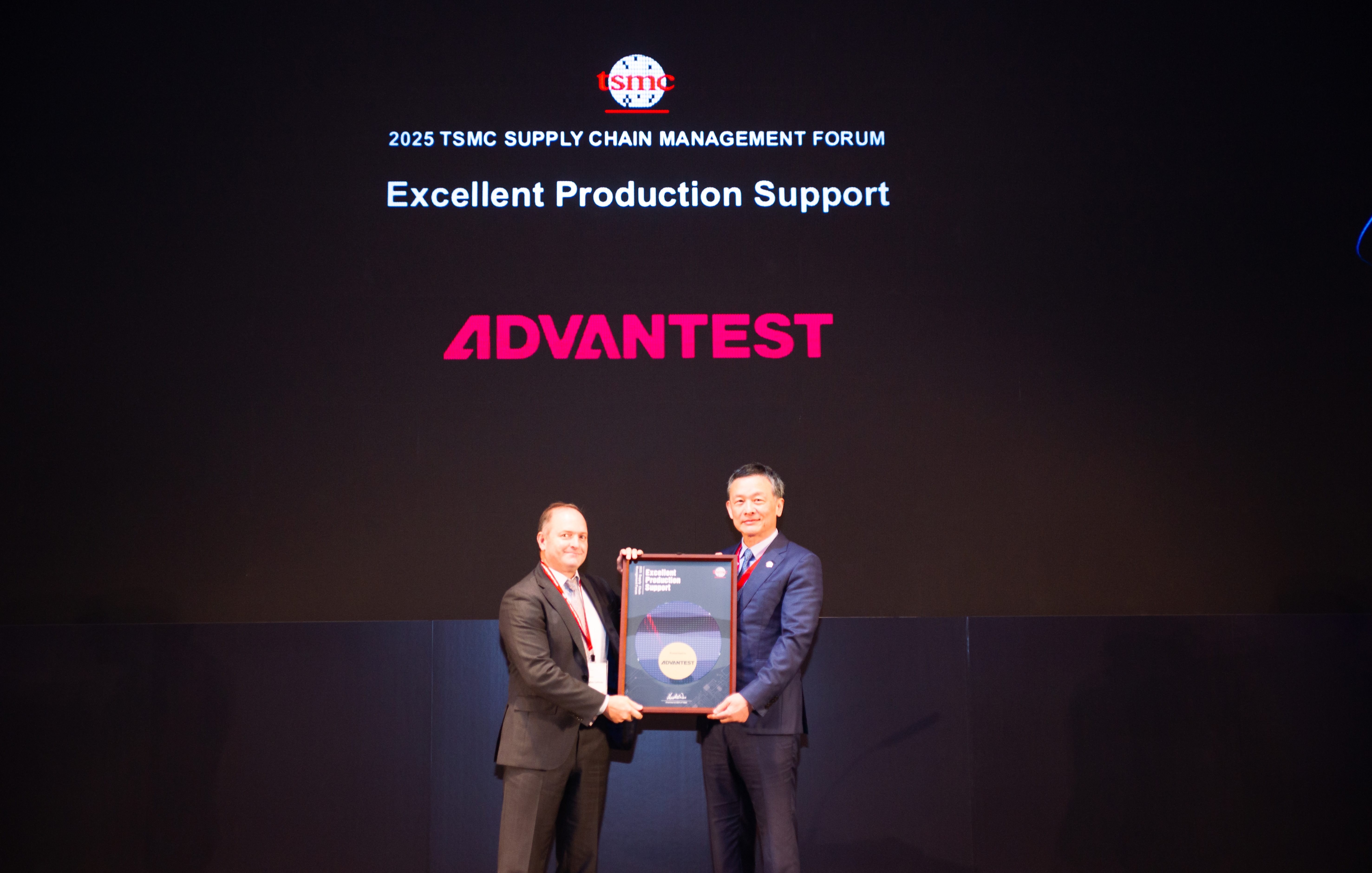 Advantest Wins Excellent Performance Award at TSMC’s 2025 Supply Chain Management Forum