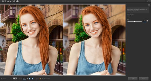 PaintShop Pro 2022 - AI Portrait Mode