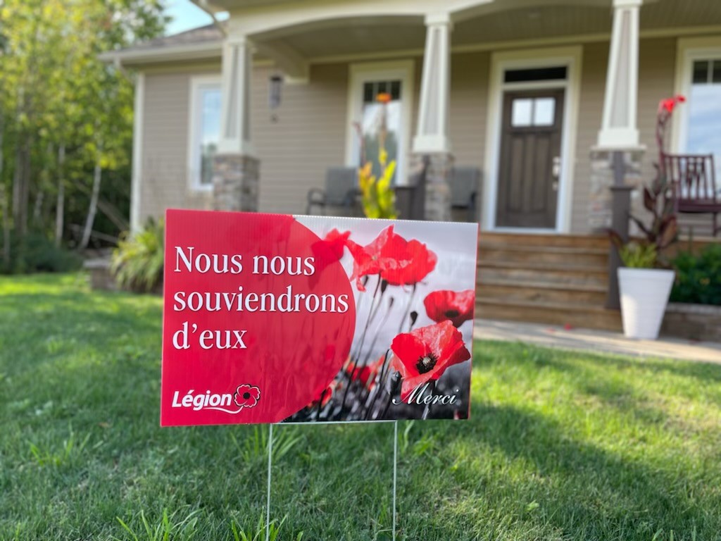 Enseigne de pelouse