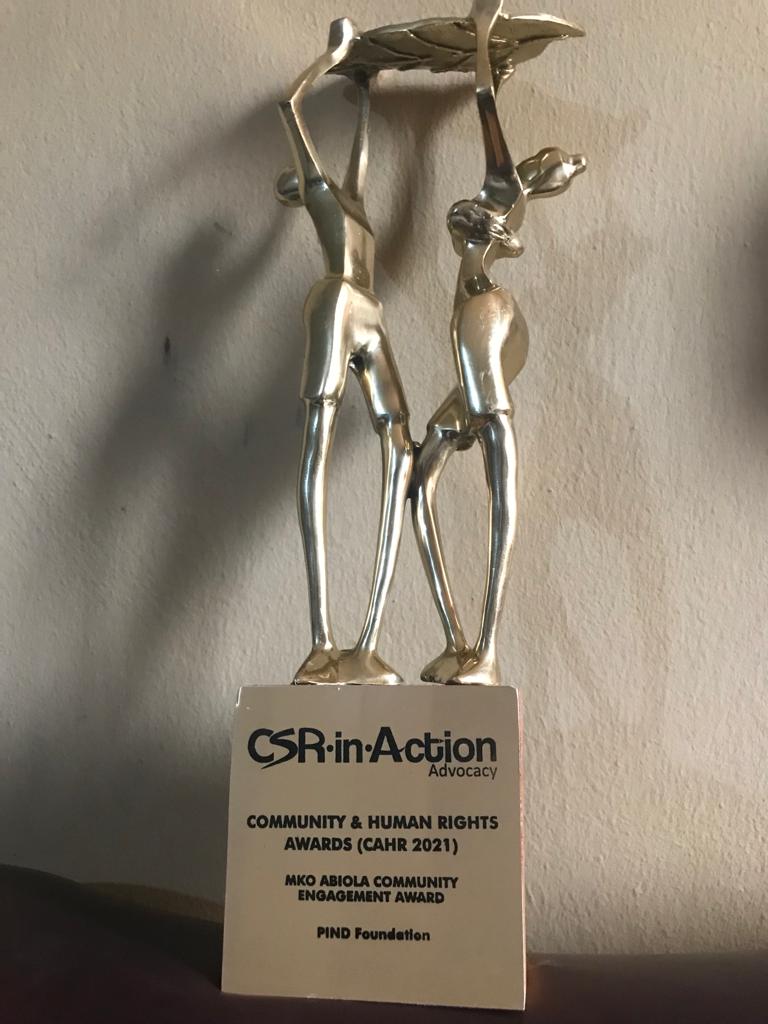 PIND Community Engagement Award from the Community and Human Rights (CAHR) Award