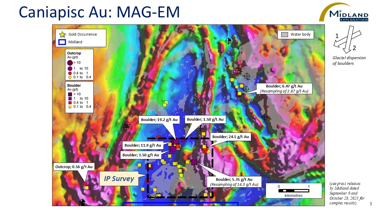 Figure 3 Caniapisc Au-MAG-EM