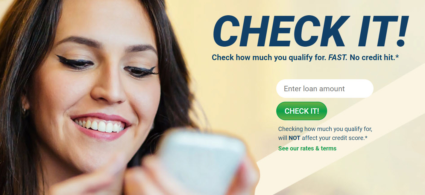 Picture One: Check It 

On Minute Loan Center’s website you can now check what loan amount you qualify for without having a credit check or a hit to your FICO score.  For more information on Minute Loan Center visit their website at www.MinuteLoanCenter.com / #MinuteLoanCenter