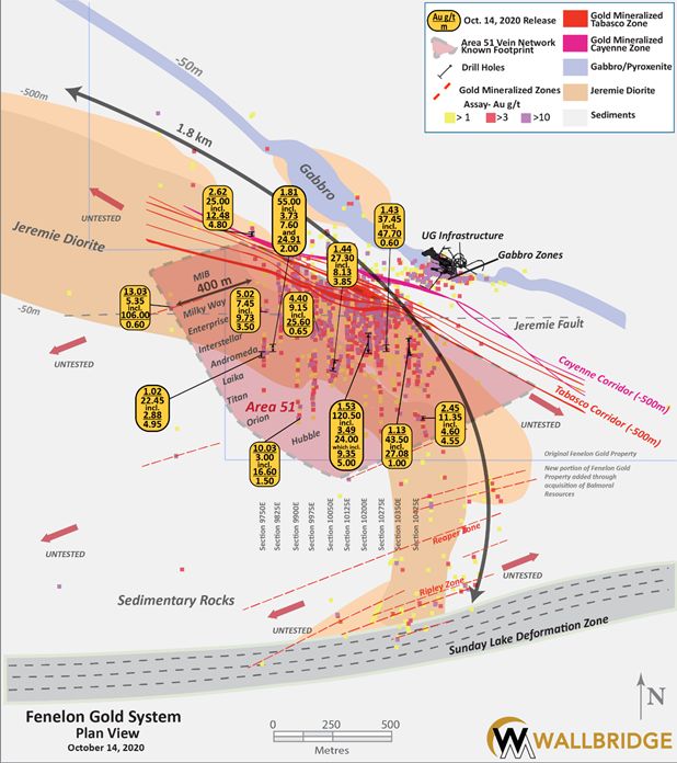 Fenelon Gold, Plan View